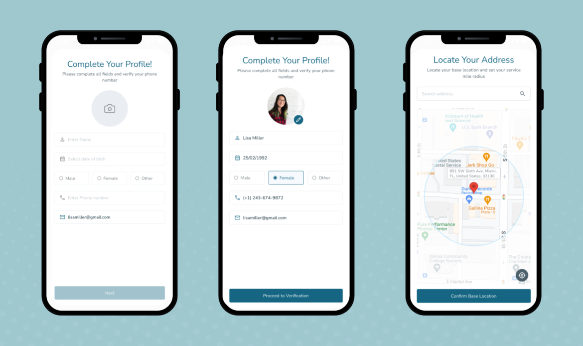 Create Your Profile As A House Call The App Customer