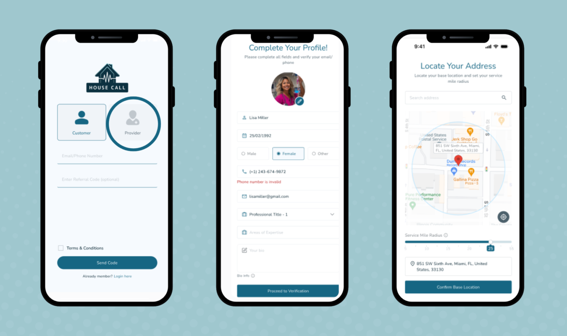Provider guide to House Call The App