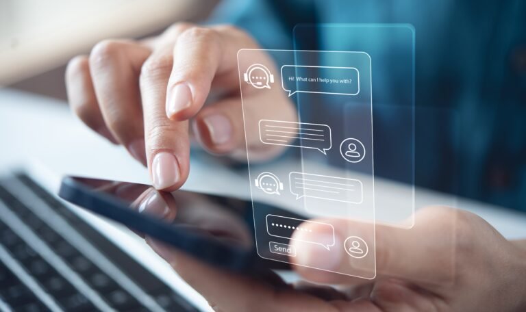 An Image of a person using phone for House Call The App