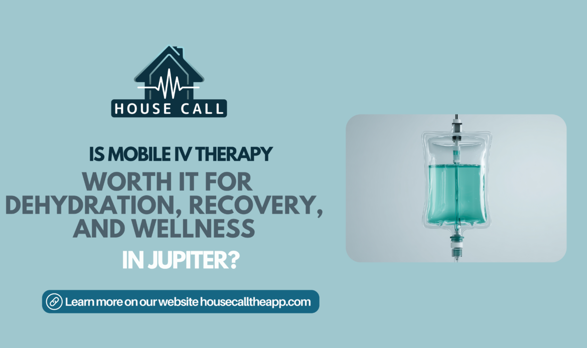 Mobile IV therapy for infusions at home in Jupiter, Florida with House Call The App